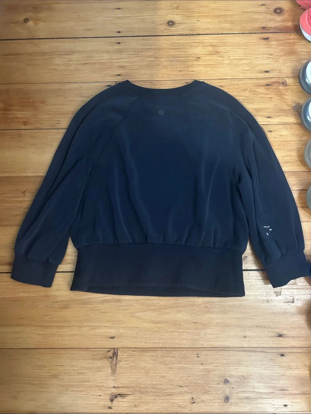 lululemon athletica Charcoal Grey Cropped Pullover Sweatshirt